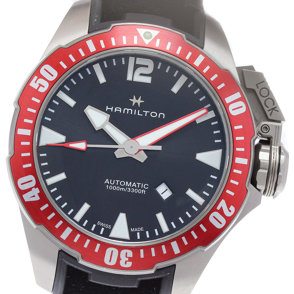 HAMILTON Khaki Navy Divers H778050 Date black Dial Automatic Men's Watch_923461