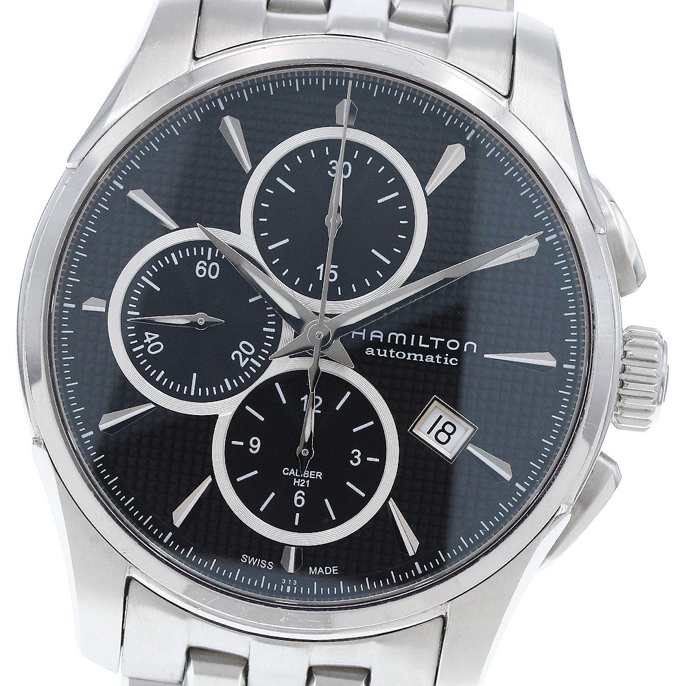 HAMILTON Jazz master H325960 Chronograph Date black Dial Automatic Men's_923465