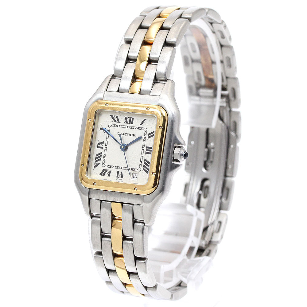 CARTIER PANTHEREMM W25028B5 1 row beige Dial Quartz Boy's Watch_923488