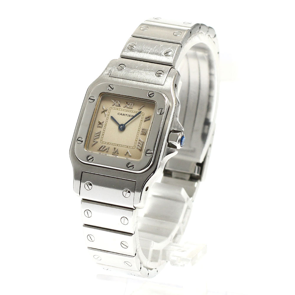 CARTIER Santos Galbee SM W20024D6 beige Dial Quartz Ladies Watch_923491