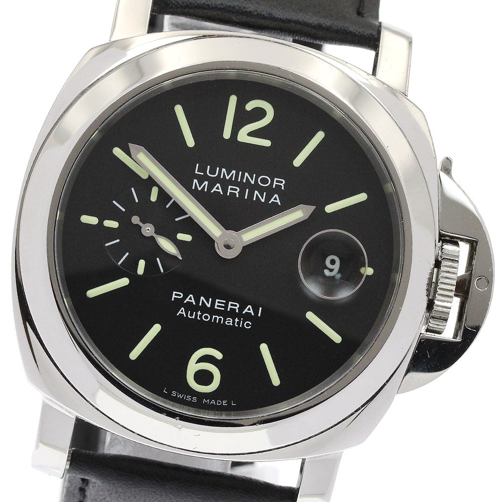 PANERAI Luminor Marina PAM00104 Small Second Date Automatic Men's Watch_923514