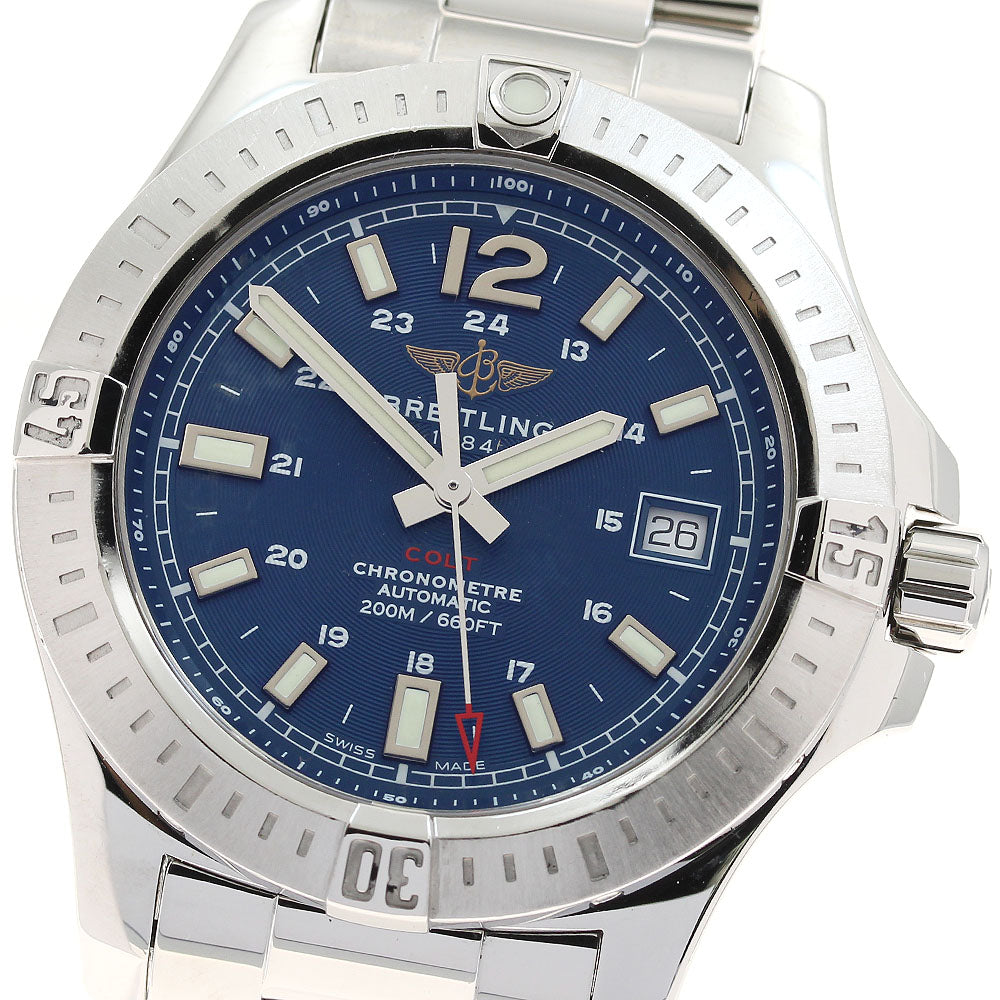 BREITLING Colt A17313 Date chronometer Navy Dial Automatic Men's Watch_923518
