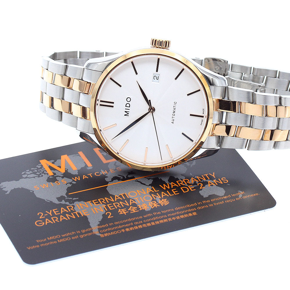 MIDO Belluna M024.407.22.031.00 Date Silver Dial Automatic Men's Watch_923520