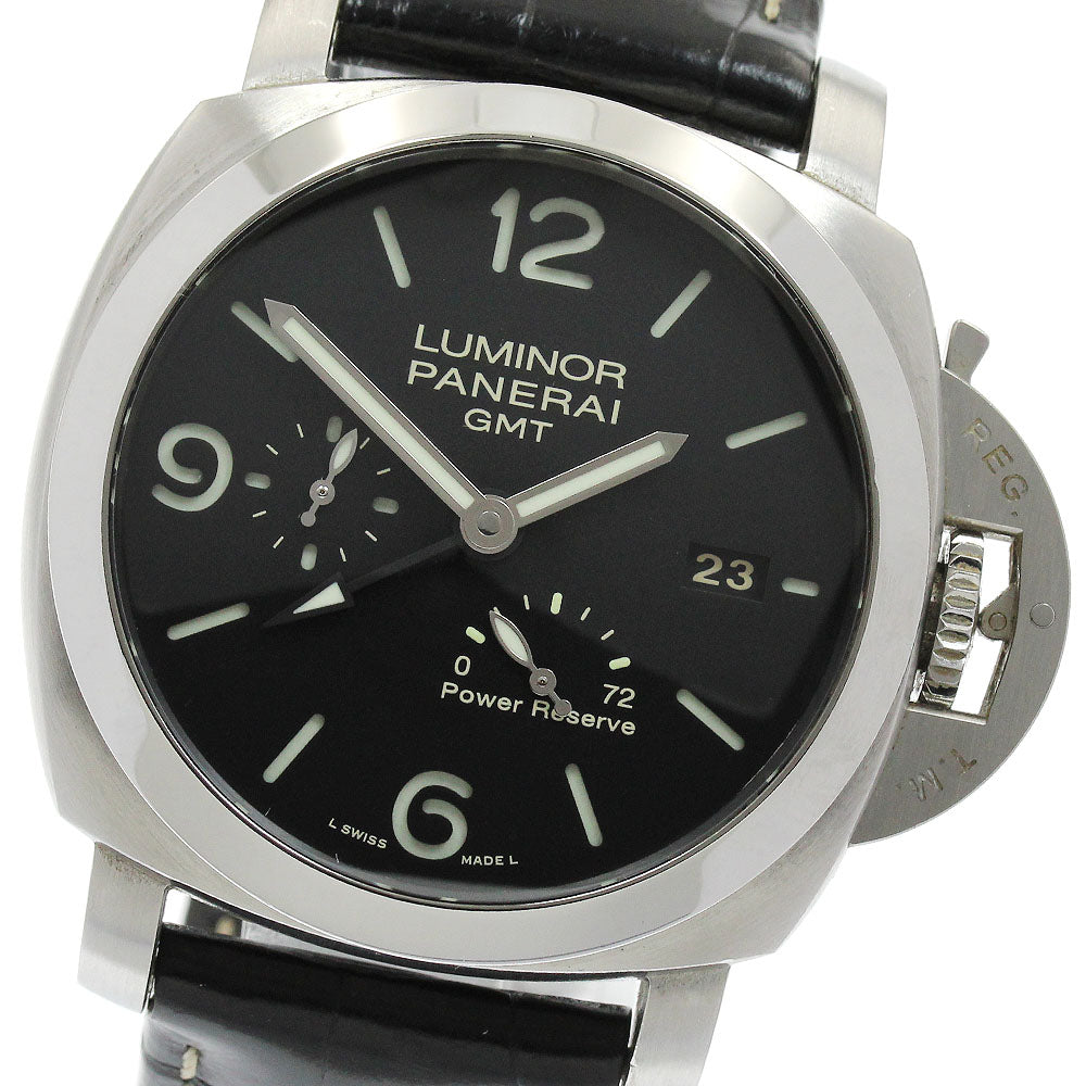 PANERAI Luminor GMT PAM00321 Power reserve black Dial Automatic Men's Watch_923522