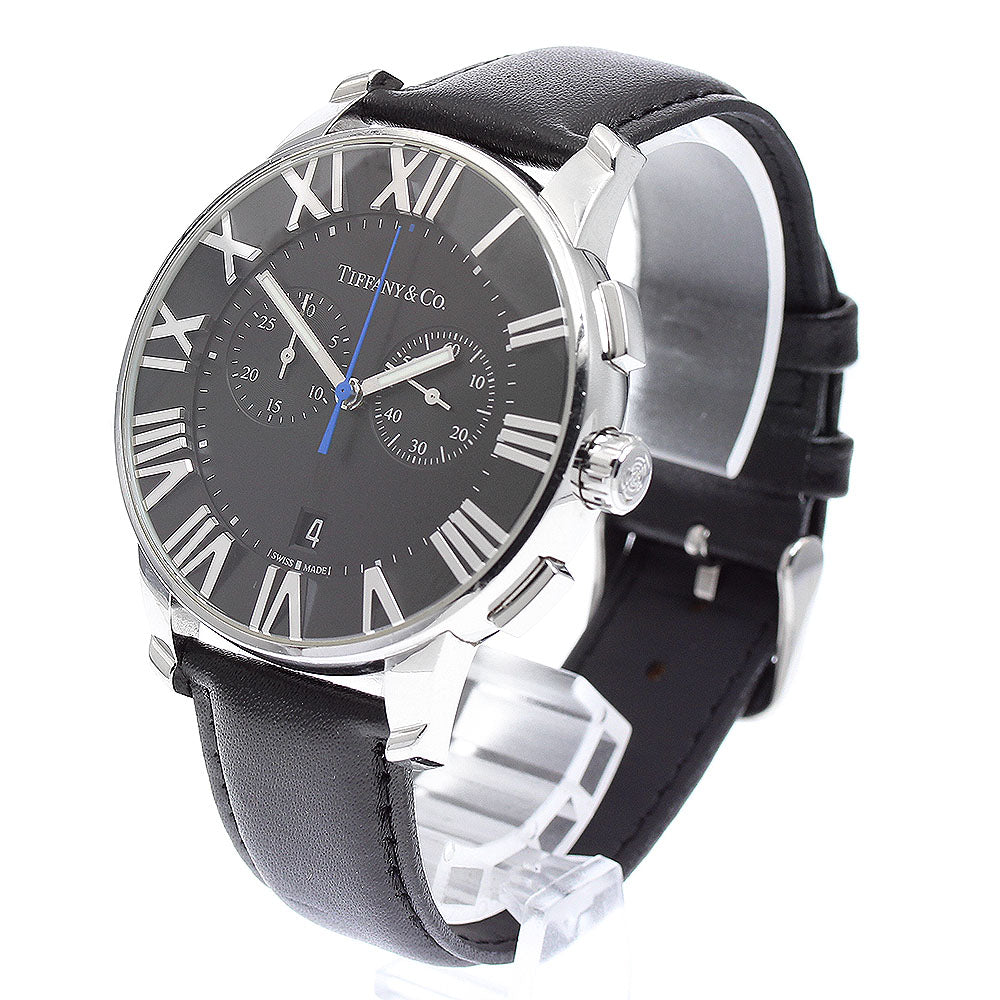 TIFFANY&Co. Atlas Dome Chronograph black Dial Quartz Men's Watch_923527