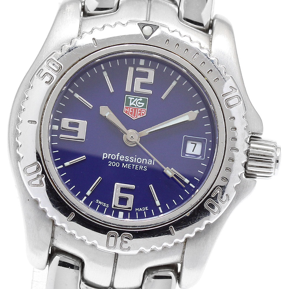 TAG HEUER Link WT1413 Date Navy Dial Quartz Ladies Watch_923553
