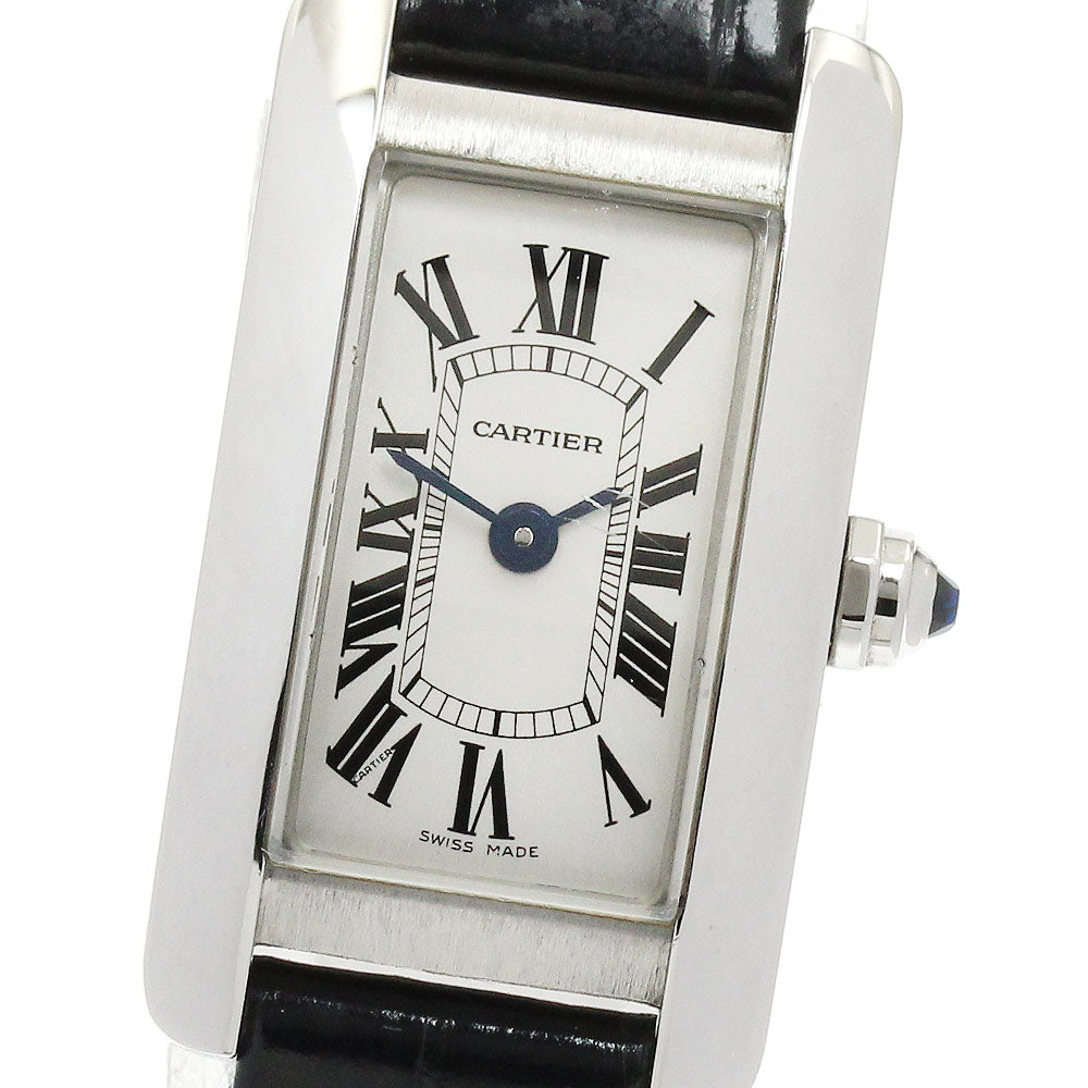 CARTIER Tank American mini WSTA0032 Silver Dial Quartz Ladies Watch_923584