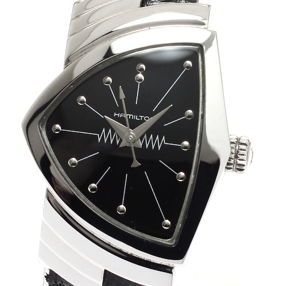 HAMILTON Ventura H242112 black Dial Quartz Ladies Watch_923987
