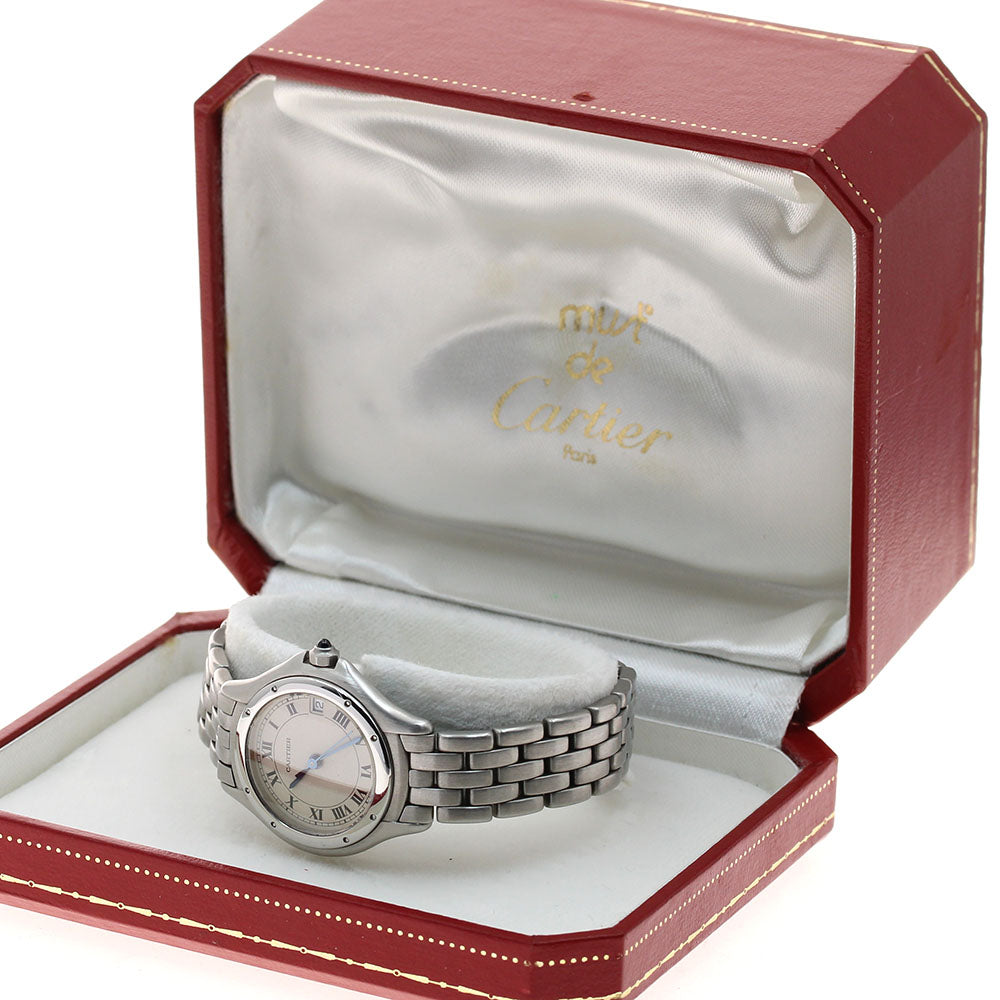 CARTIER PANTHERE Cougar SM W35001F5 Date beige Dial Quartz Ladies Watch_924028