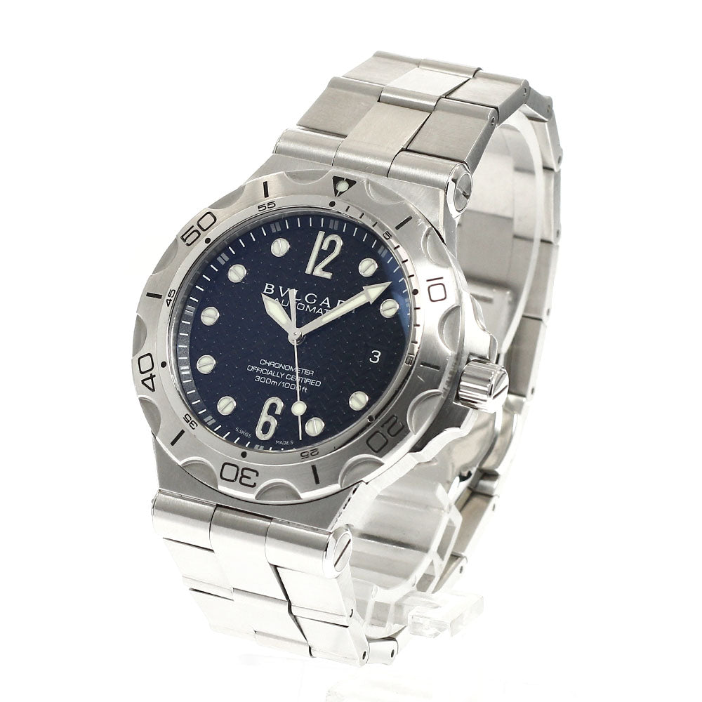 BVLGARI Diagono Scuba Aqua DP42SSD Date black Dial Automatic Men's Watch_930011