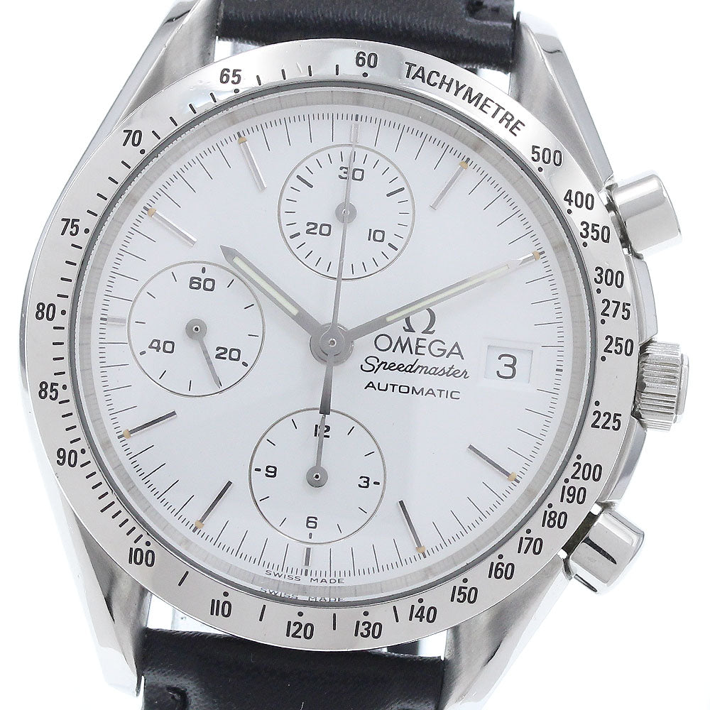 OMEGA Speedmaster 3811.20 Date Chronograph white Dial Automatic Men's_930029