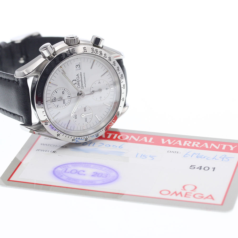 OMEGA Speedmaster 3811.20 Date Chronograph white Dial Automatic Men's_930029