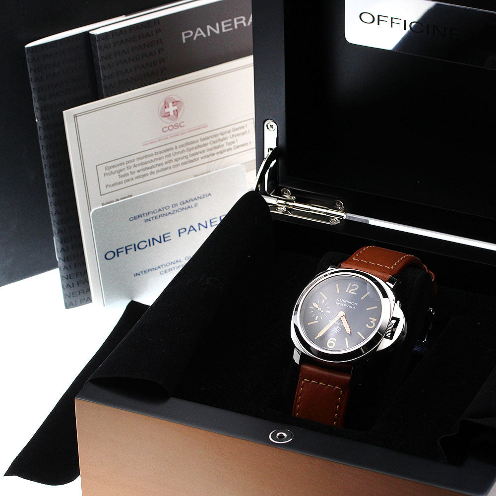 PANERAI Luminor Marina Logo Acciaio PAM00632 Hand Winding Men's Watch_930040