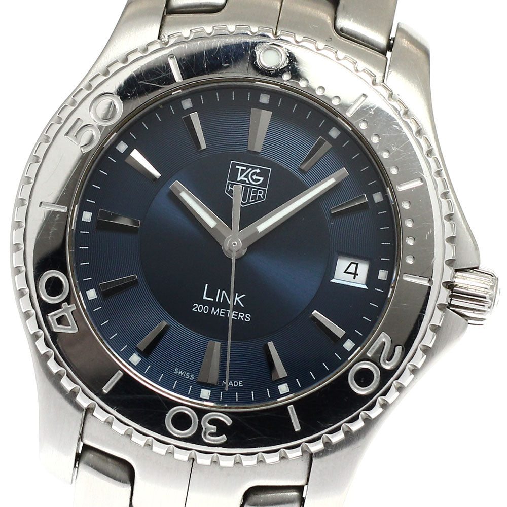 TAG HEUER Link WJ1112-0 Date Navy Dial Quartz Men's Watch_930046