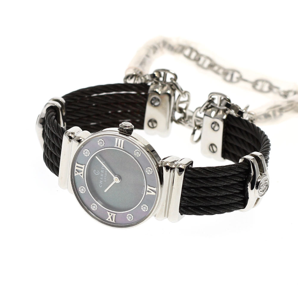 PHILIPPE CHARRIOL Saint Tropez 028/3 8P Gray shell Dial Quartz Ladies Watch_930055