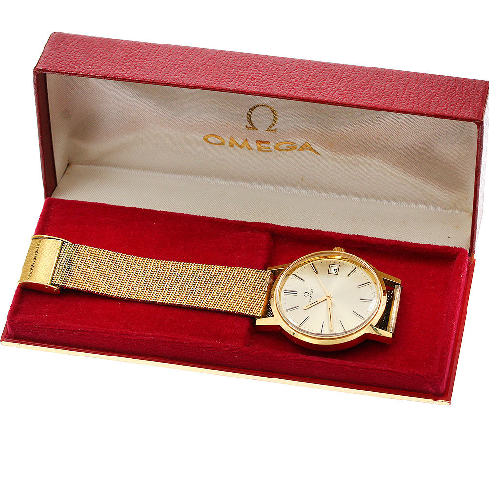 OMEGA 136.0104 Date Cal.1030 Gold Dial Hand Winding Men's Watch_930066