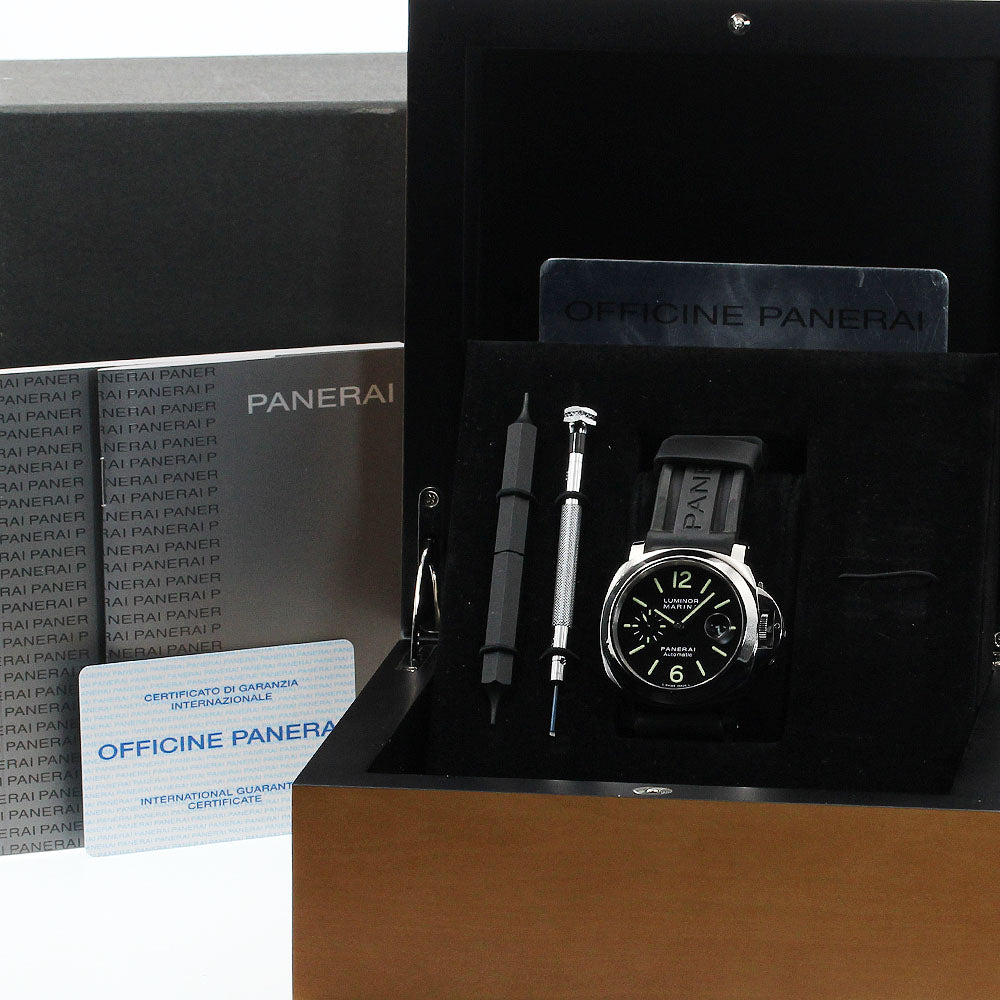 PANERAI Luminor Marina PAM00104 Small Second Date black Dial Automatic Men's Watch_930072