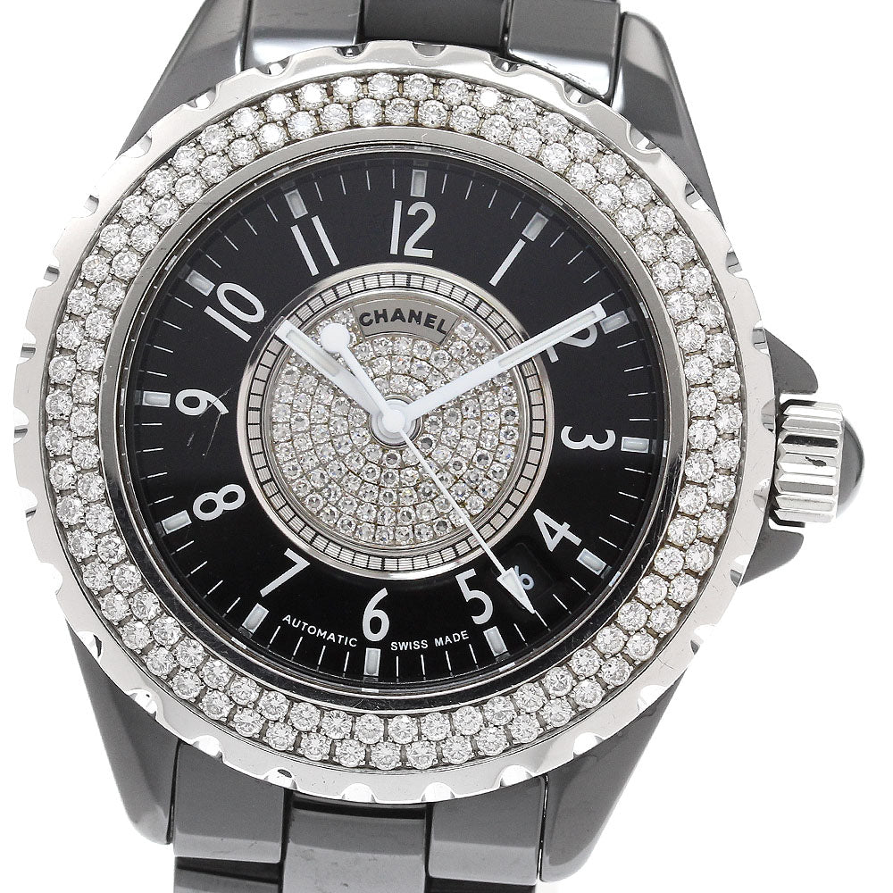 CHANEL J12 H1709 Black ceramic center diamond black Dial Automatic Men's_930084