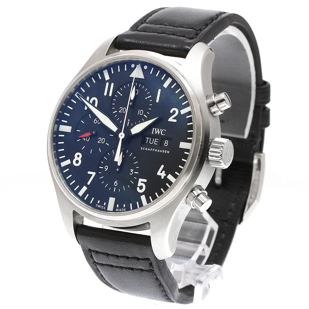 IWC SCHAFFHAUSEN Pilot watch IW377709 Day-Date Chronograph AT Men's_930088
