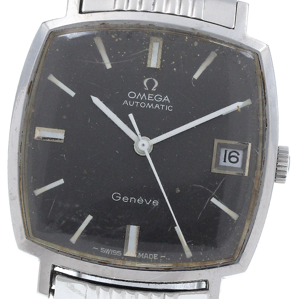 OMEGA Geneve Square Date black Dial Automatic Men's Watch_930116