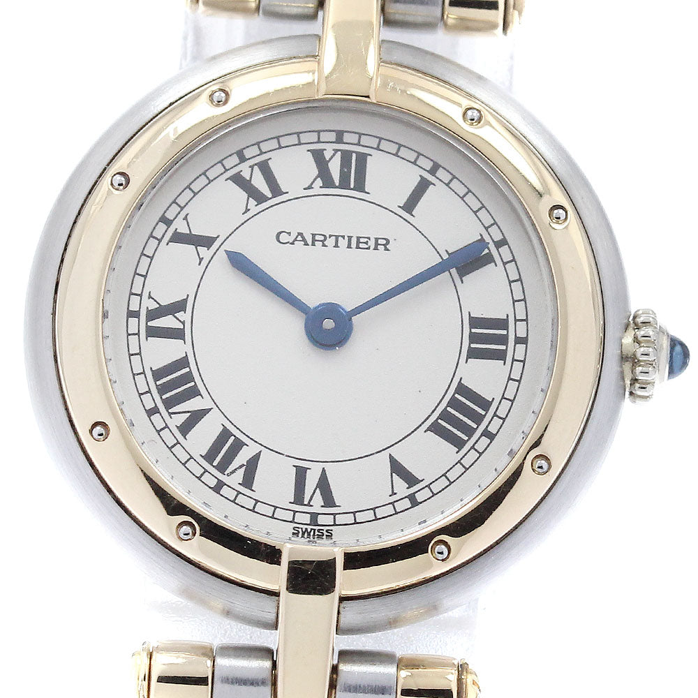 CARTIER PANTHERE 84084244 Round 3 Row beige Dial Quartz Ladies Watch_930131