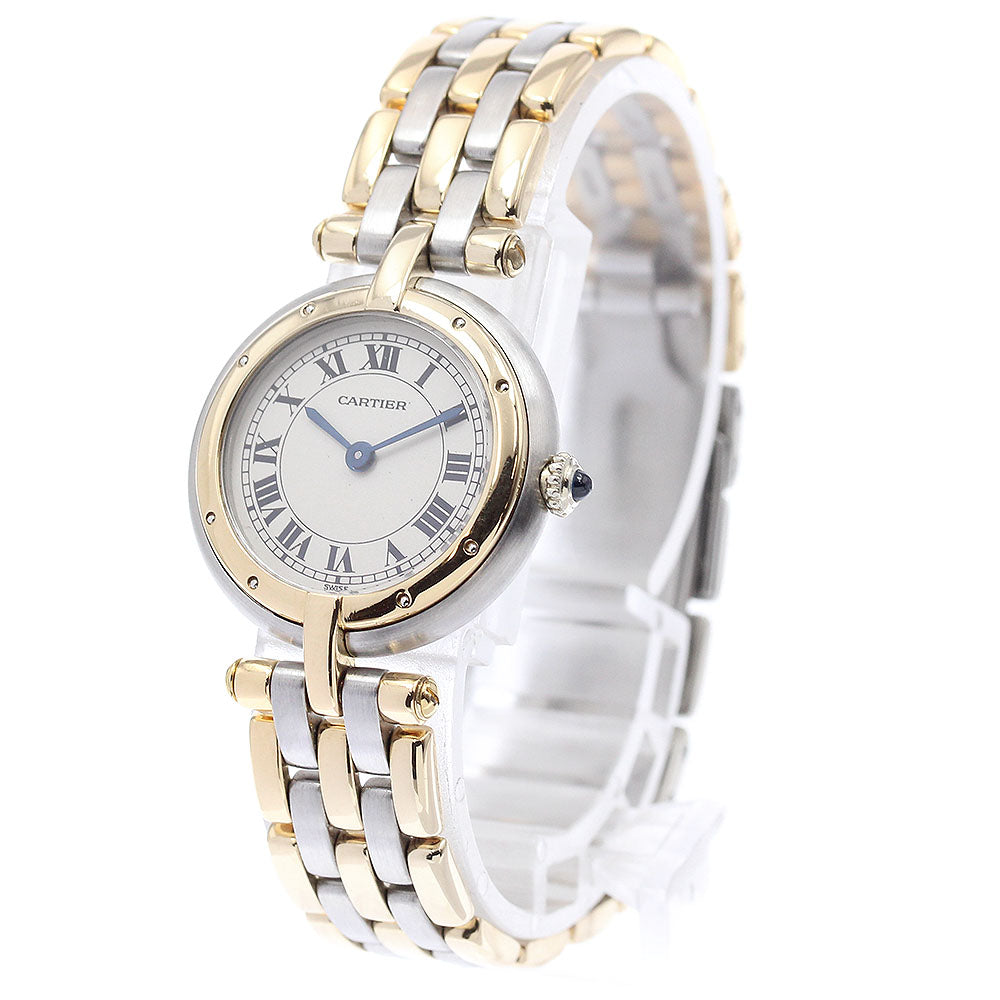 CARTIER PANTHERE 84084244 Round 3 Row beige Dial Quartz Ladies Watch_930131