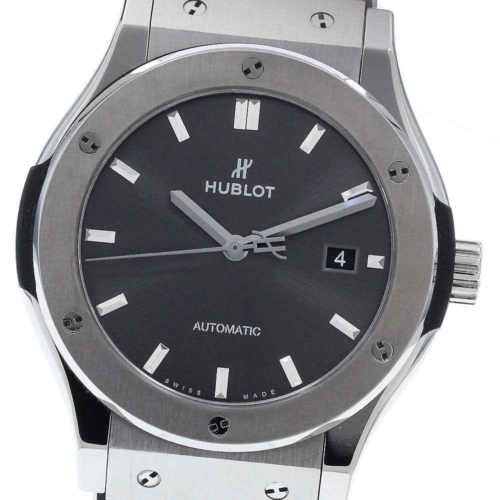 HUBLOT classic fusion titanium racing gray 542.NX.7071.LR Date gray Dial Automatic Men's Watch_930172