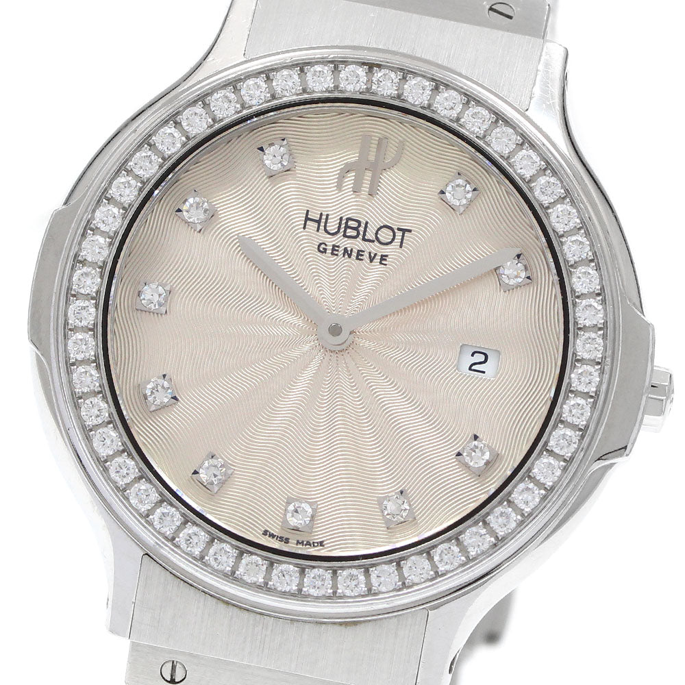HUBLOT Classic Tradition B1405.1 Diamond bezel Silver Dial Quartz Ladies_930178