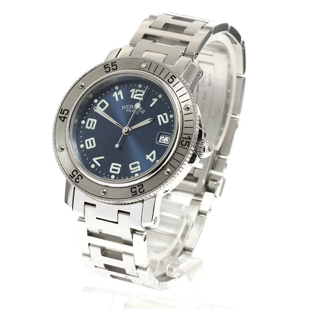 HERMES Clipper diver CL7.710 Date Navy Dial Quartz Men's Watch_930181