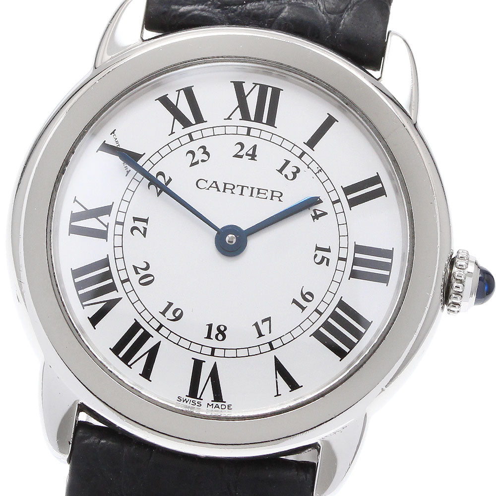 CARTIER Ronde Solo SM W6700155 Silver Dial Quartz Ladies Watch_930183