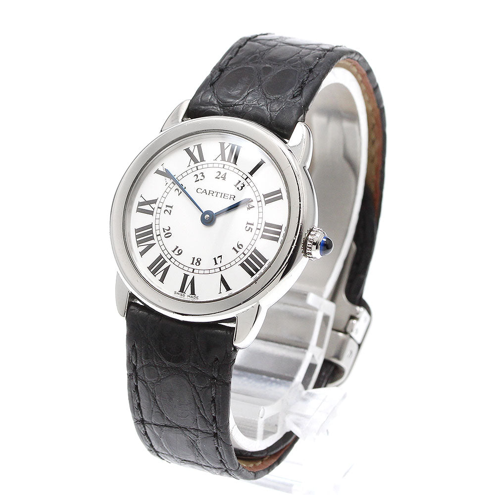 CARTIER Ronde Solo SM W6700155 Silver Dial Quartz Ladies Watch_930183