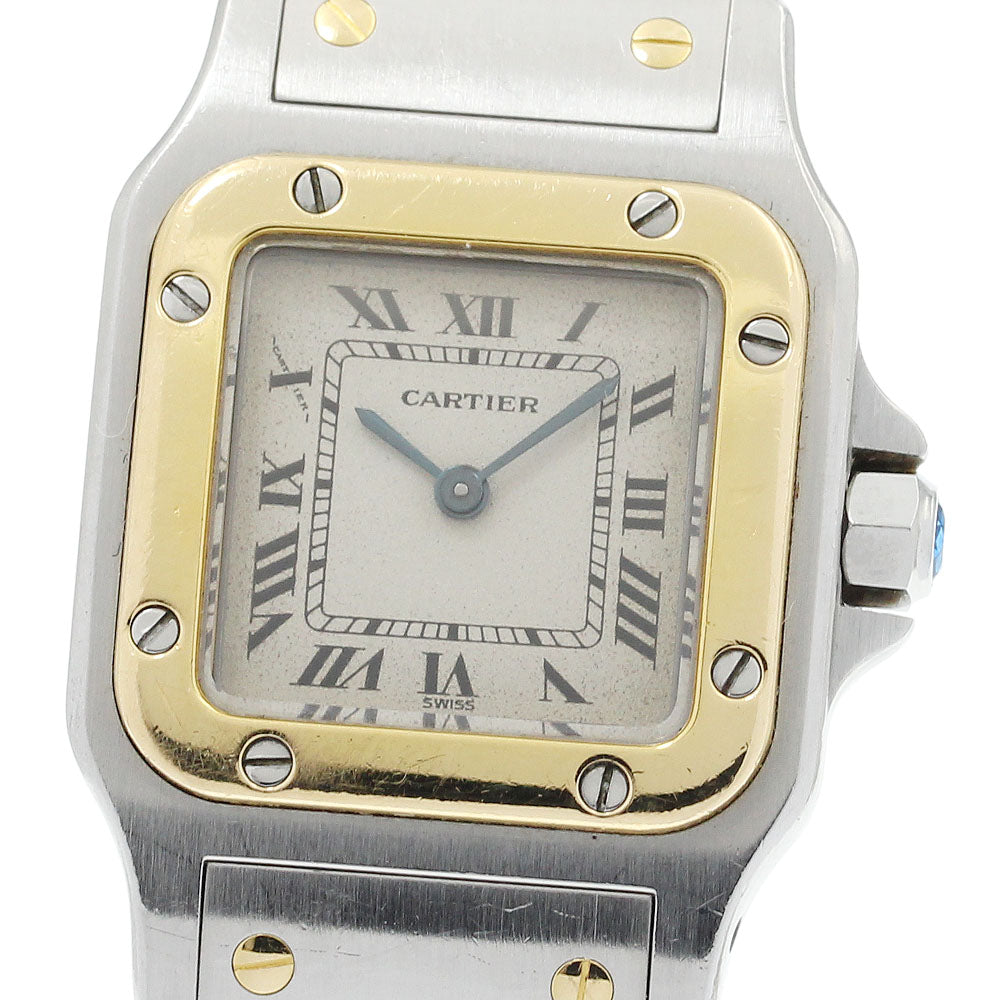 CARTIER Santos GalbeeSM W20012C4 beige Dial Quartz Ladies Watch_930185