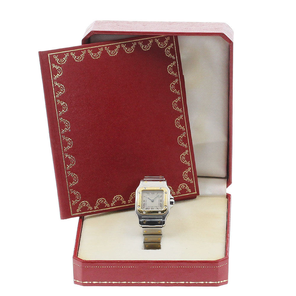 CARTIER Santos GalbeeSM W20012C4 beige Dial Quartz Ladies Watch_930185