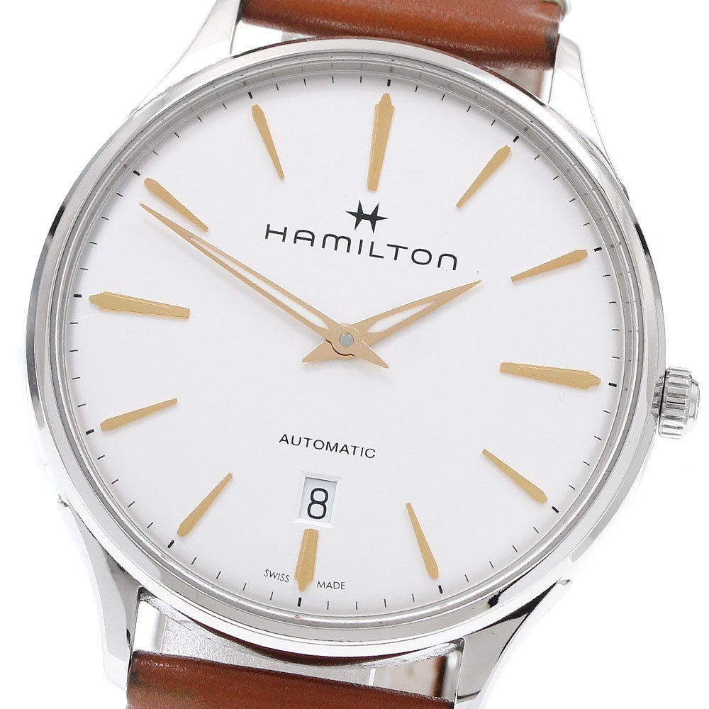 HAMILTON Jazzmaster Thinline H385250 Silver Dial Automatic Men's Watch_930212