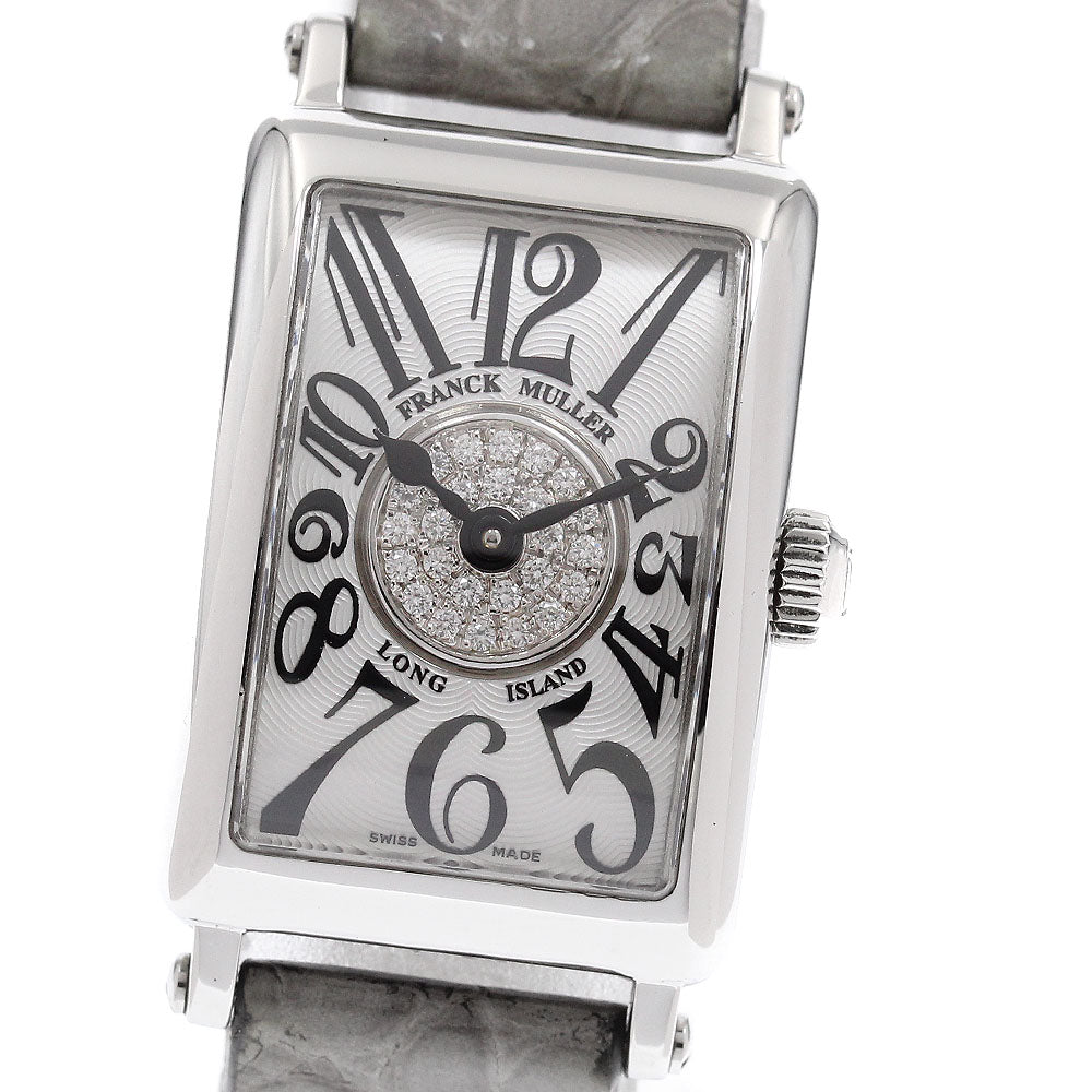 FRANCK MULLER Long Island Petit 802QZCD1P Center diamond Silver Dial Quartz Ladies Watch_930214