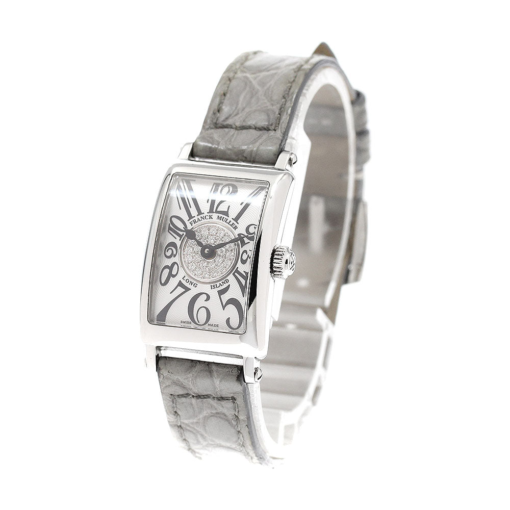 FRANCK MULLER Long Island Petit 802QZCD1P Center diamond Silver Dial Quartz Ladies Watch_930214