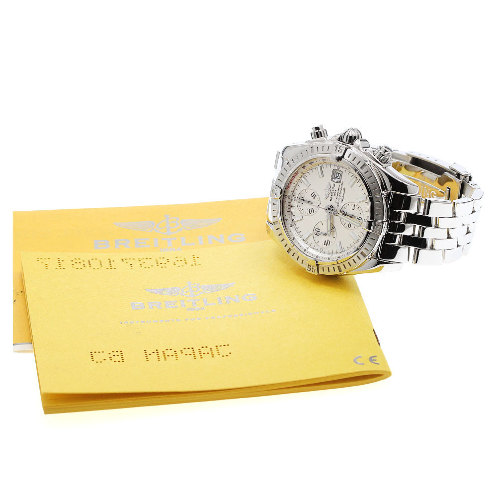 BREITLING Chronomat Evolution A13356 Silver Dial Automatic Men's Watch_930228