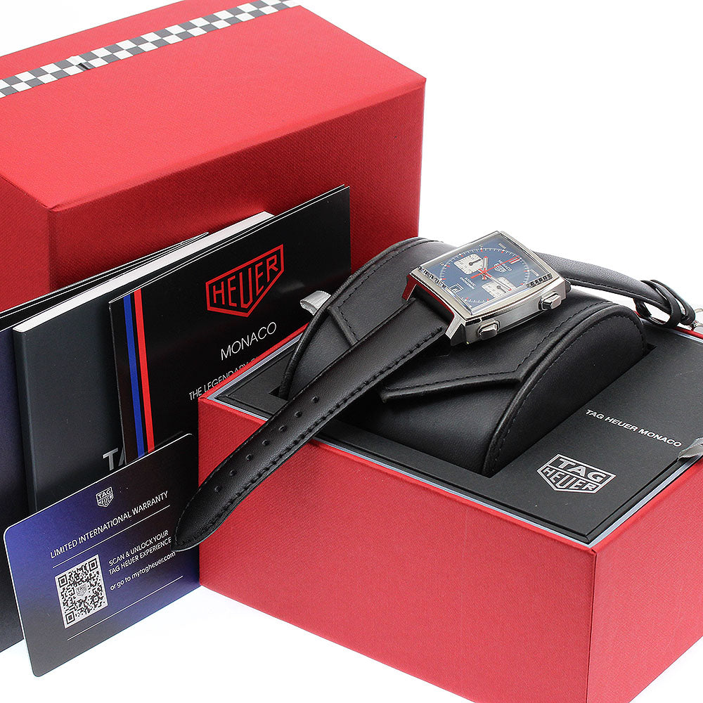 TAG HEUER Monaco CAW211P Chronograph blue Dial Automatic Men's Watch_930240