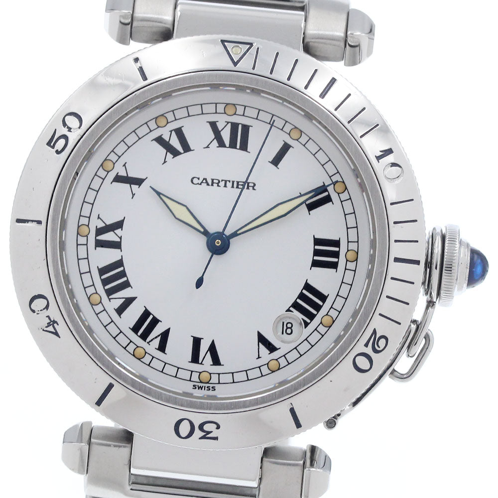 CARTIER Pasha 38 early model W31005H3 Roman index Automatic Men's Watch_930278