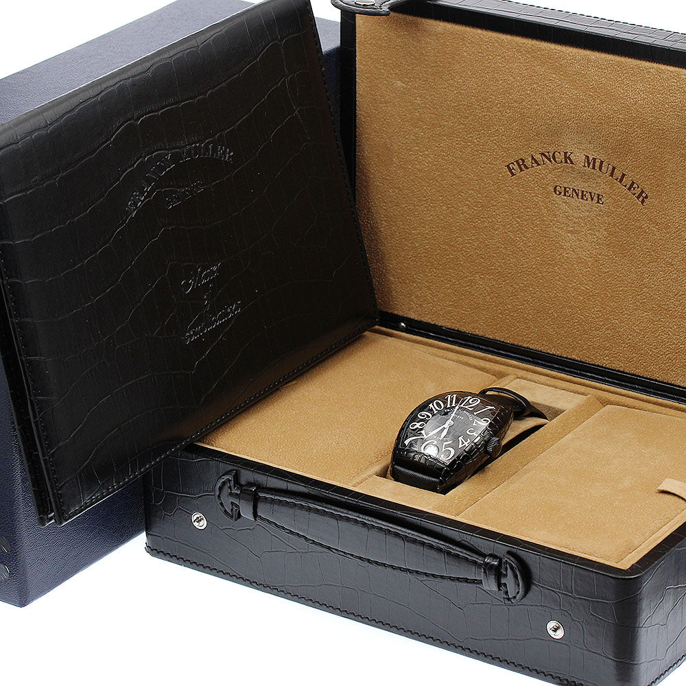 FRANCK MULLER Tonneau Curvex Black Croco 8880SCBLKCRO Automatic Men's_930299
