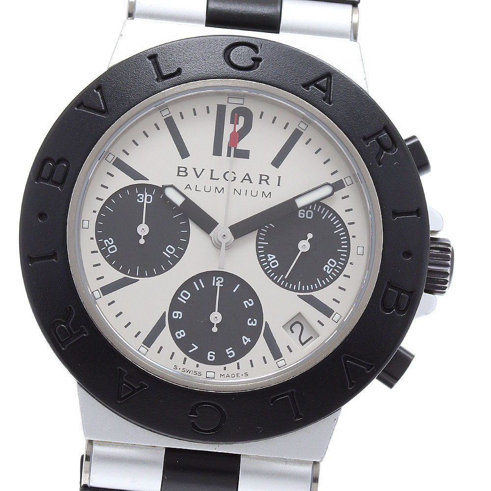 BVLGARI aluminum AC38TA Date Chronographl Automatic Men's Watch_930392