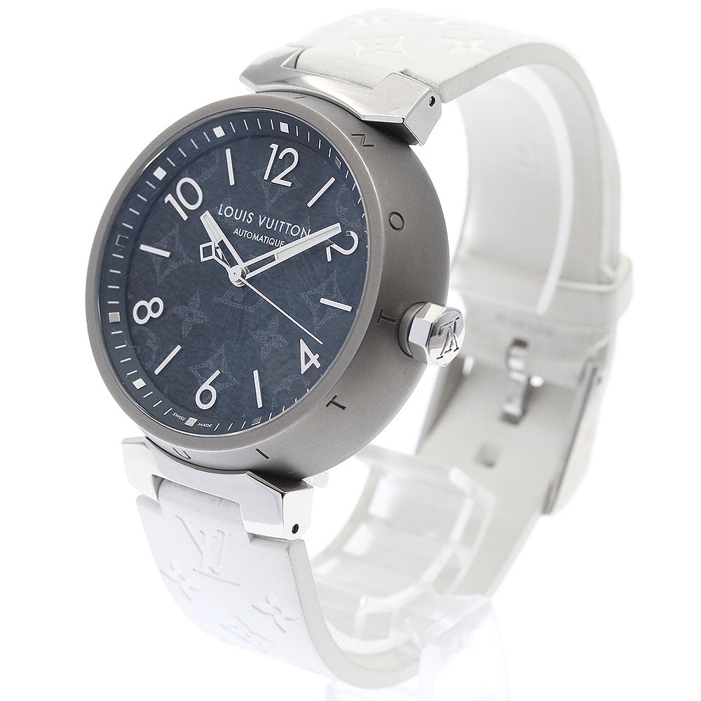 LOUIS VUITTON Tambour Otomatic GM Monogram Eclipse QA140 gray Dial Automatic Men's Watch_930401