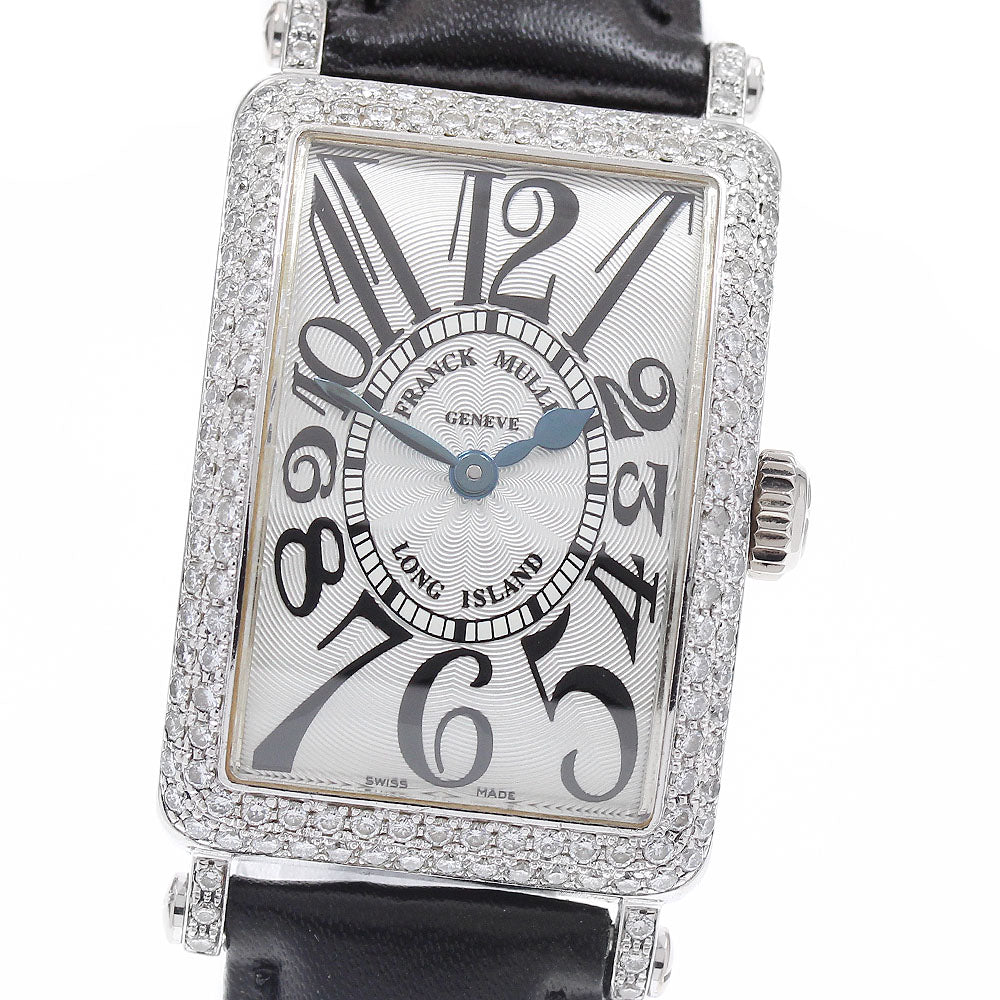 FRANCK MULLER Long Island 902QZD Diamond Bezel Silver Dial Quartz Ladies_930412