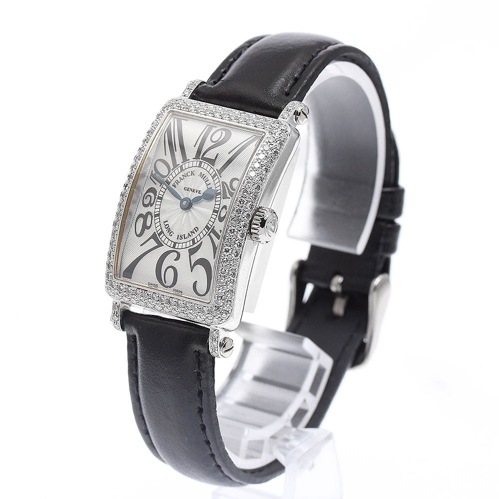 FRANCK MULLER Long Island 902QZD Diamond Bezel Silver Dial Quartz Ladies_930412
