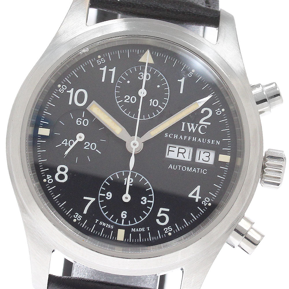 IWC SCHAFFHAUSEN Freeger IW370603 Chronograph black Dial Automatic Men's_930427