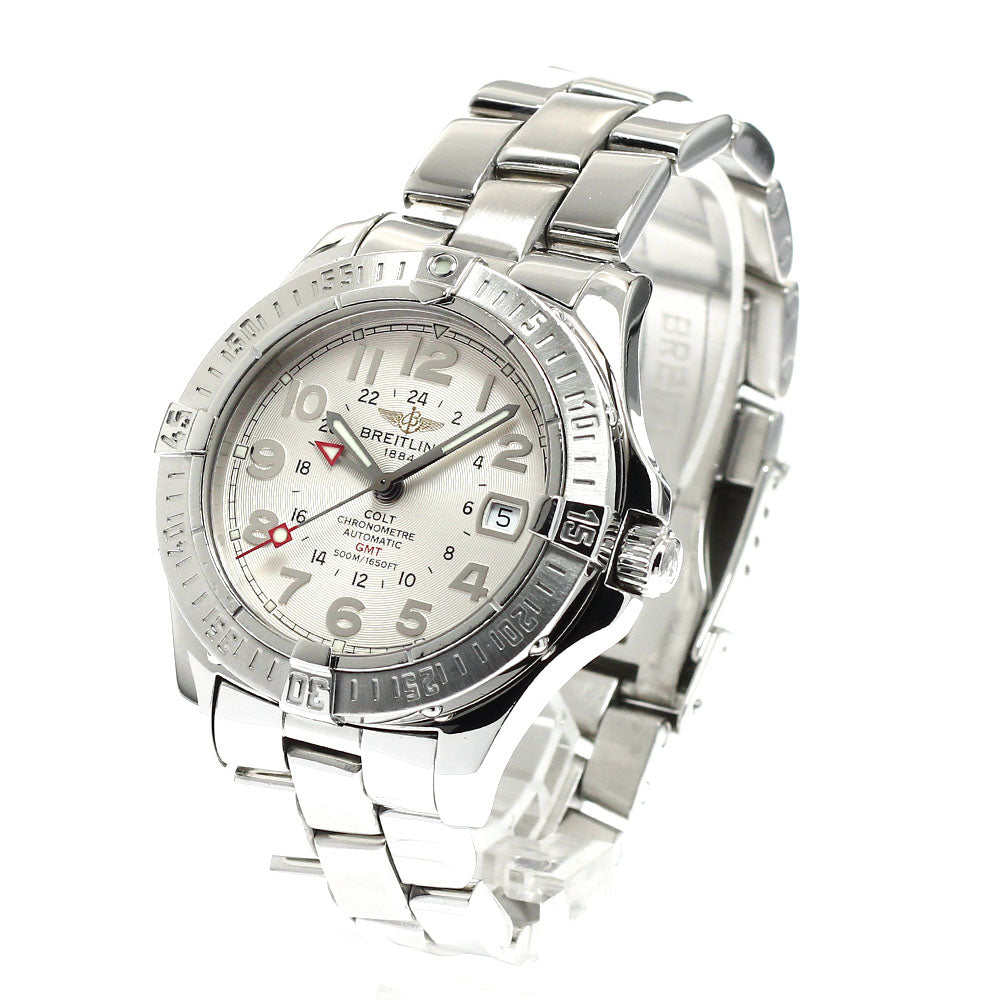 BREITLING Colt A32350 GMT date Silver Dial Automatic Men's Watch_930438