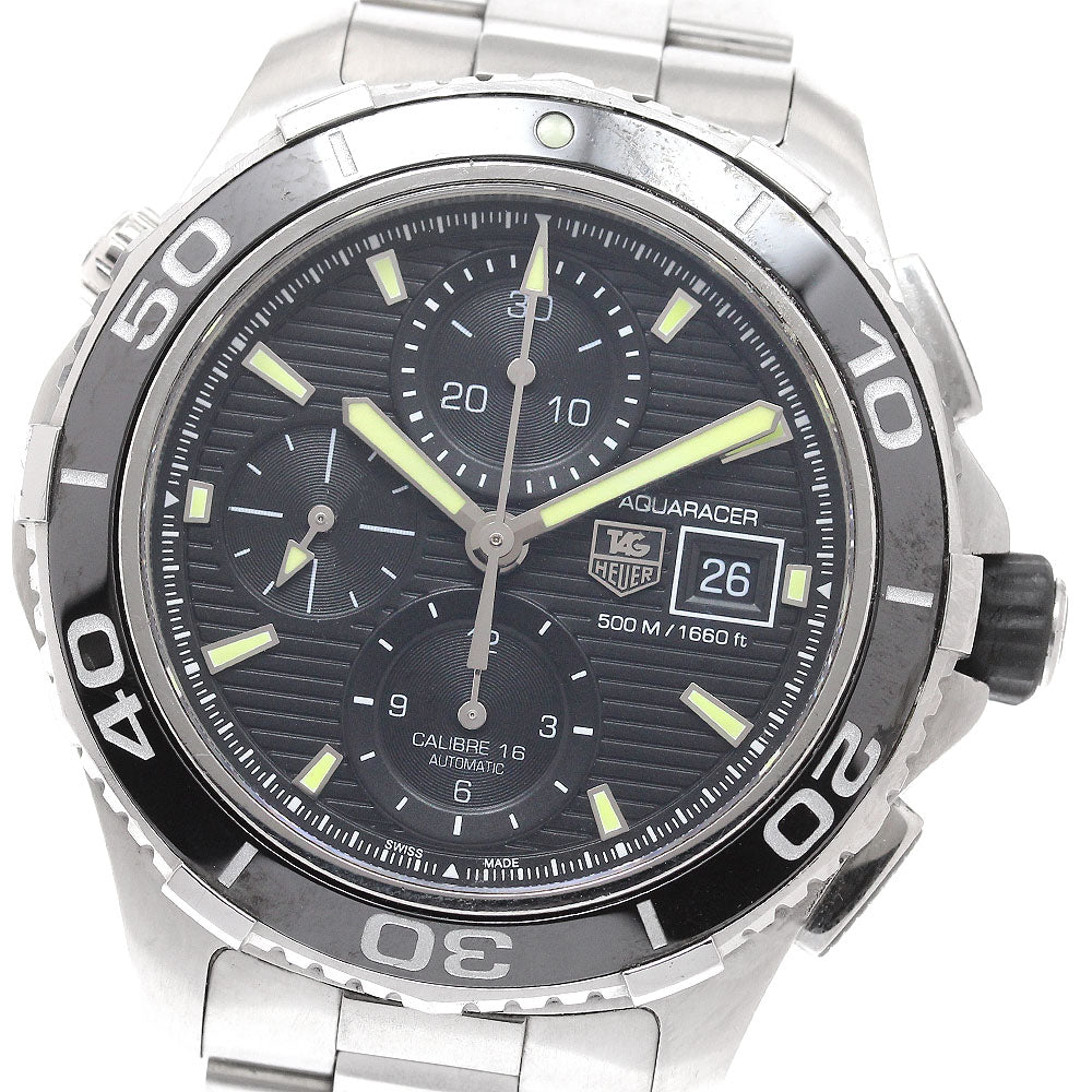 TAG HEUER Aqua racer CAK2111.BA0833 Chronograph black Dial Automatic Men's Watch_930463