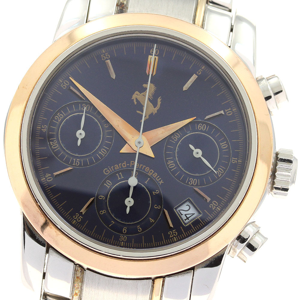 GIRARD PERREGAUX Ferrari 8020 Chronograph Navy Dial Automatic Men's Watch_930464