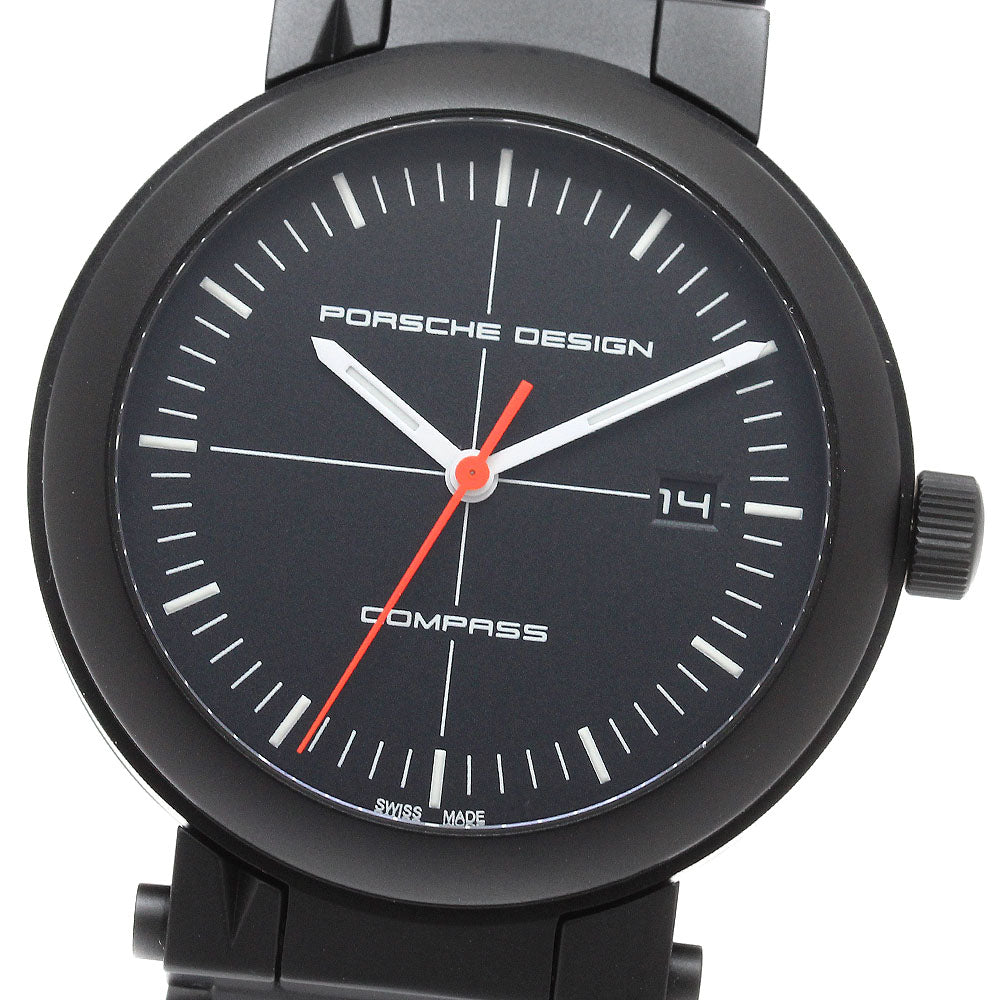 Porsche Design Compass watch Ref.6520.13.41.0270 Date black Dial Automatic Men's Watch_930476