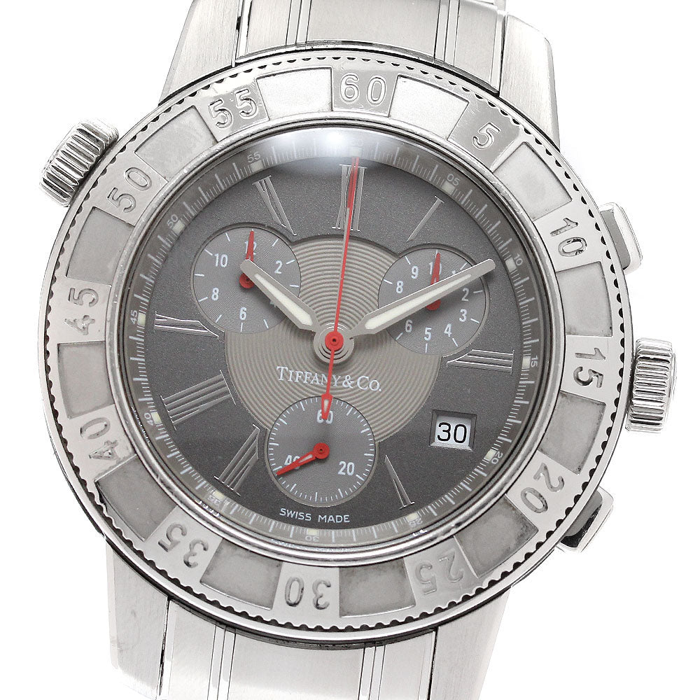 TIFFANY&Co. Mark T-57 Chronograph Date Gray Dial Quartz Men's Watch_930484
